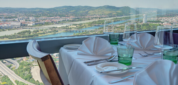     Donauturm - Tower restaurant at a height of 170m 